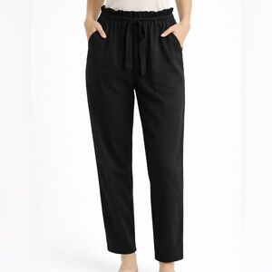 Streetwear Society Black Paper Bag Pants – Size Medium